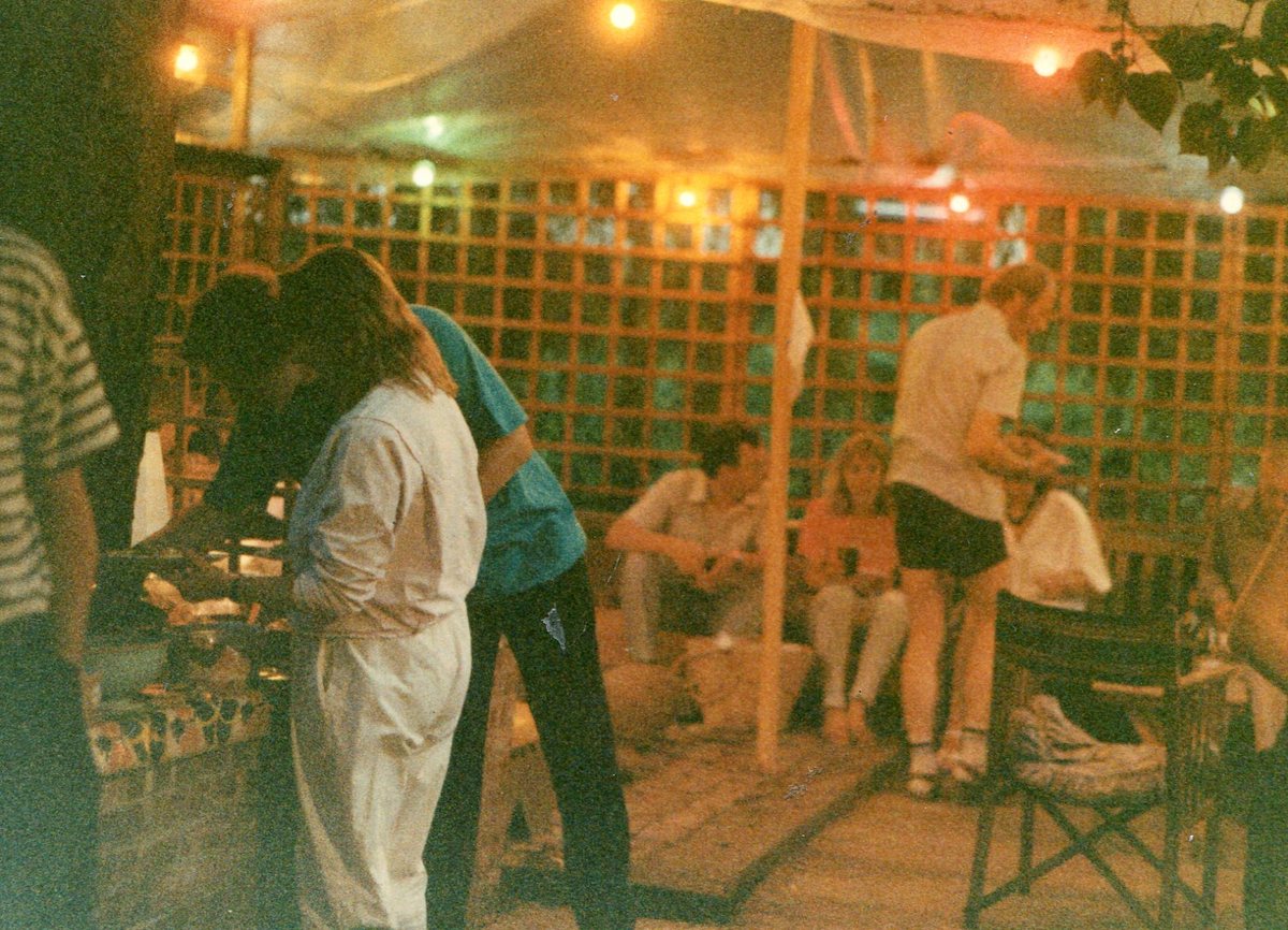 13 80s river clearing barbecue